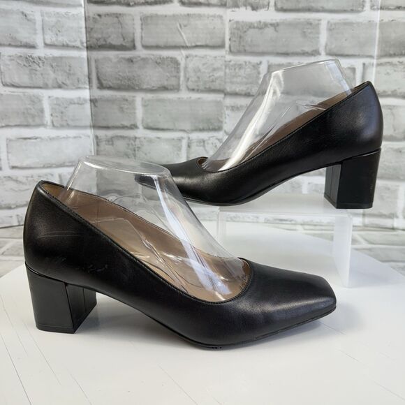 Naturalizer Karina Women’s Size 8.5 Black Leather Classic Comfort Pumps - Picture 1 of 12